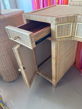 Load image into Gallery viewer, Madeline Girls/Teen Rattan Vanity with mirror and lights
