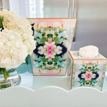 Load image into Gallery viewer, Laura Park Nantucket Bloom Tissue Box Cover: Paper Mache
