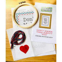 Load image into Gallery viewer, Not Today Satan Deluxe Cross Stitch Kit
