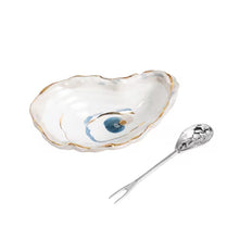 Load image into Gallery viewer, Gold Edge Oyster Tidbit Set
