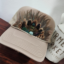 Load image into Gallery viewer, Western Feather Trucker Hat Retro Feather Trucker Hat
