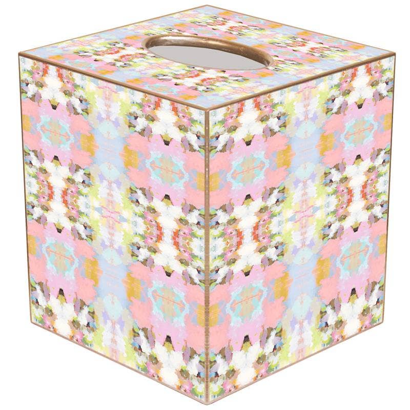 Brooks Avenue Pink by Laura Park Tissue Box Cover: Paper Mache