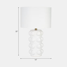 Load image into Gallery viewer, Ceramic 22&quot; Bubble Table Lamp, Black
