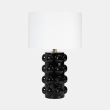 Load image into Gallery viewer, Ceramic 22&quot; Bubble Table Lamp, Black
