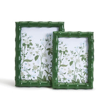 Load image into Gallery viewer, Countryside Green Lacquered Bamboo Photo Frame
