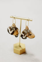 Load image into Gallery viewer, Quail Feather Fall Statement Tassel Earrings
