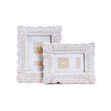 Load image into Gallery viewer, Wicker Weave Photo Frame Green, Blue, Pink or Natural
