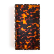 Load image into Gallery viewer, Tortoise Print Scalloped Edge Acrylic Guest Towel / Utensil Napkin Holder - Acrylic
