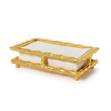 Load image into Gallery viewer, Golden Bamboo Guest Towel / Napkin Holder - Aluminum
