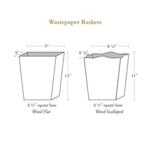 Load image into Gallery viewer, Elephant Falls Laura Park Wastepaper Basket: Scalloped Top
