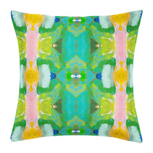 Load image into Gallery viewer, Laura Park 18x18 Boca Bay/Yellow Velvet Pillow
