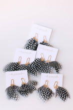 Load image into Gallery viewer, Spotted Feather Fall Statement Tassel Earrings
