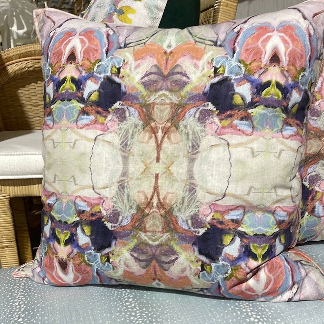 Chalks Floral by Windy O’Connor 22 x 22 pillow cover