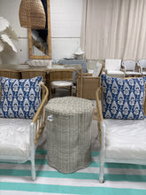 Load image into Gallery viewer, Blue and White Three Flower Pillows
