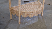 Load image into Gallery viewer, Demilune scalloped side table
