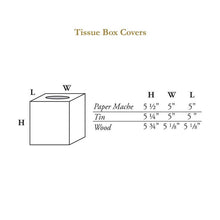 Load image into Gallery viewer, Cabana Pink  by Laura-Park Tissue Box Cover: Paper Mache
