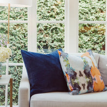 Load image into Gallery viewer, Cobalt Blue Solid Velvet Pillow by Laura Park
