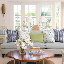 Load image into Gallery viewer, Rosemary Stripe Indigo Decorative Indoor Pillow by Laura Park
