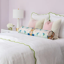 Load image into Gallery viewer, Green Scalloped Duvet Cover by Laura Park
