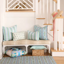 Load image into Gallery viewer, Rosemary Stripe French Blue Indoor Decorative Pillow by Laura Park

