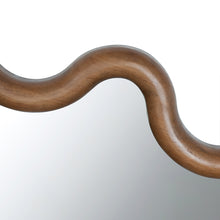 Load image into Gallery viewer, Squiggly Wooden Wall Mirror
