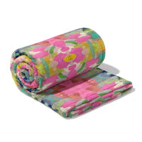 Load image into Gallery viewer, Pink Paradise Fleece Blanket by Laura Park
