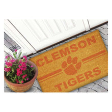 Load image into Gallery viewer, Coir Doormat Team Clemson Tigers
