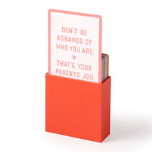 Load image into Gallery viewer, Brass Monkey Emergency Affirmations Exceptionally Stupid Days Card Deck
