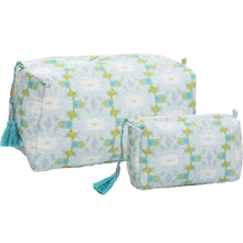 Load image into Gallery viewer, Laura Park Chloe Blue Small Cosmetic Bag
