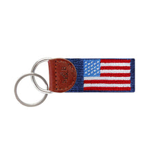 Load image into Gallery viewer, American Flag Key Fob (Classic Navy)
