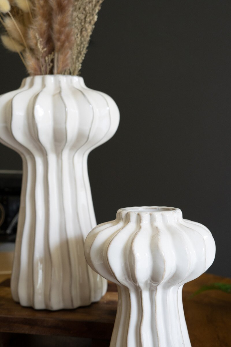 Set Organic Ruffle Vase