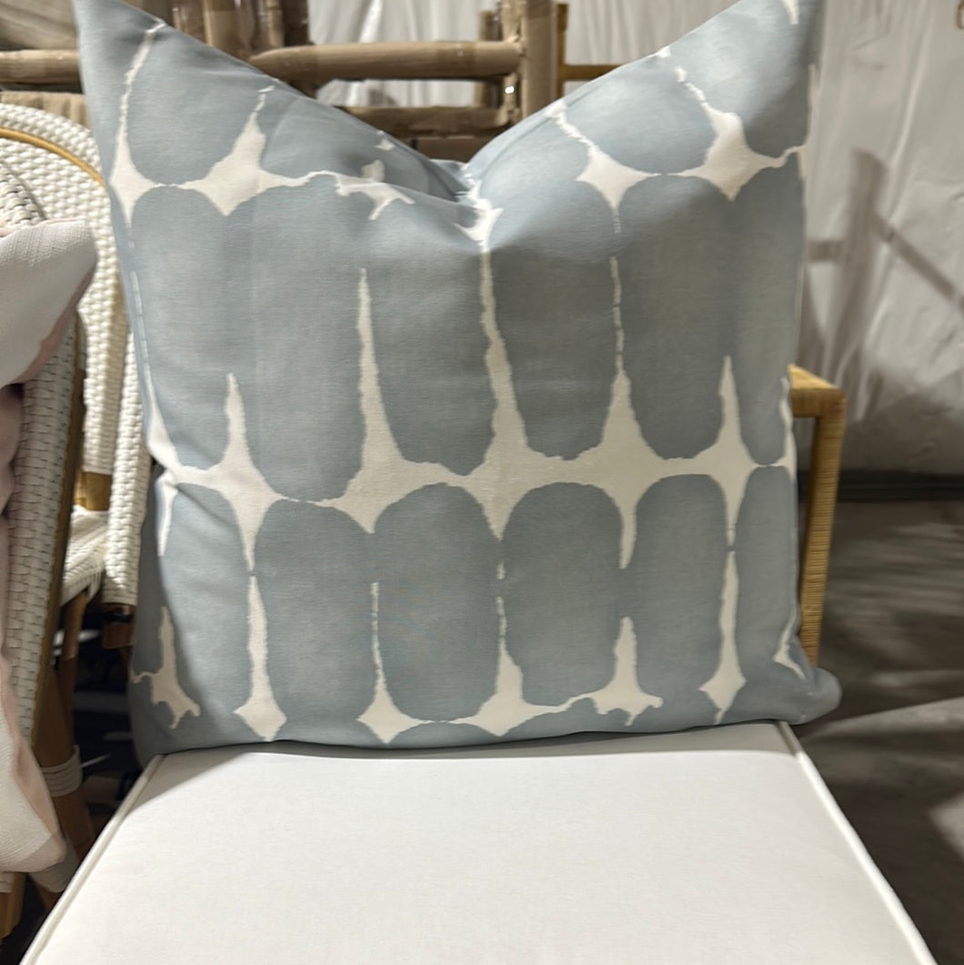 Mod Dot Printed Pillow cover in Light Blue