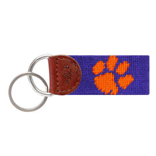 Load image into Gallery viewer, Clemson Keychain/FOB Purple
