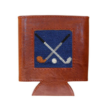 Load image into Gallery viewer, Crossed Clubs Can Cooler (Classic Navy)
