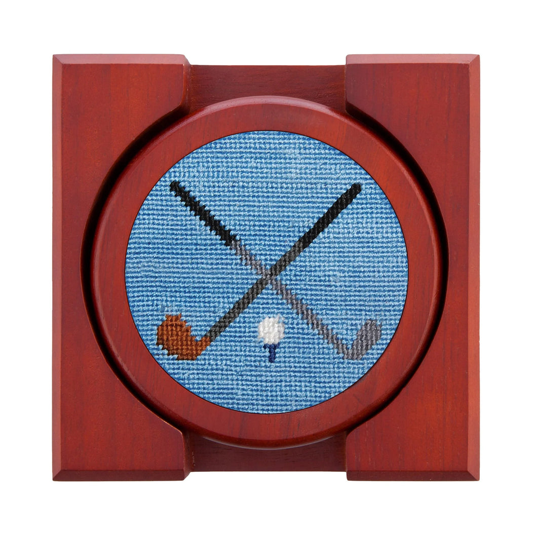 Crossed Clubs Coasters