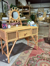 Load image into Gallery viewer, Jessie Kids Rattan Vanity and Chair
