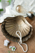 Load image into Gallery viewer, Shell Shaped Brass Decorative Tray
