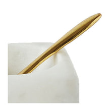 Load image into Gallery viewer, Marble Bowl with Brass Spoon
