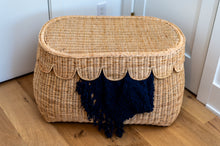 Load image into Gallery viewer, Scalloped Rattan Basket - Large
