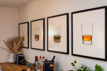 Load image into Gallery viewer, Whiskey Glasses Art Prints - set of 4
