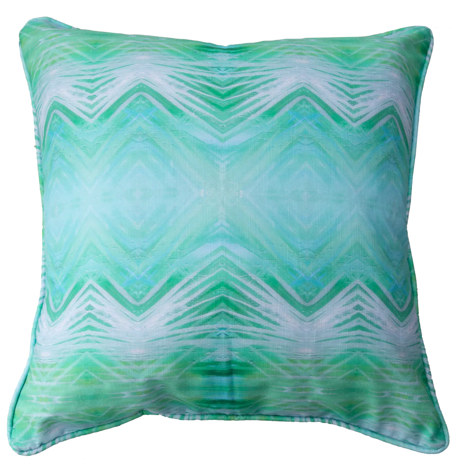 Emerald Throw Pillow with Cording by Danielle Cather-Cohen