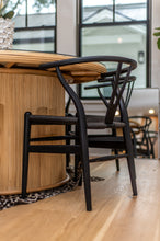 Load image into Gallery viewer, Black Wishbone Dining Chairs
