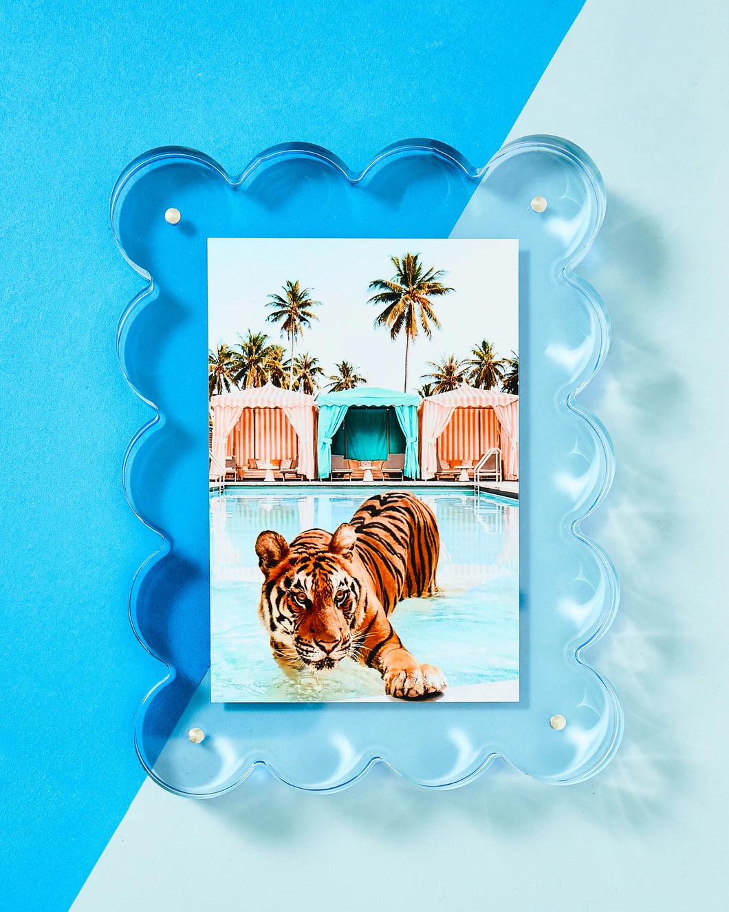 Blue Acrylic Picture Frame