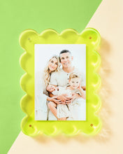Load image into Gallery viewer, Neon Lime Acrylic Picture Frame
