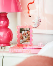 Load image into Gallery viewer, Pink Acrylic Scalloped Picture Frame
