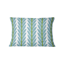 Load image into Gallery viewer, Frond French Blue Outdoor Pillow by Laura Park
