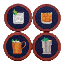 Load image into Gallery viewer, Gentlemen&#39;s Drinks Coasters (Dark Navy)
