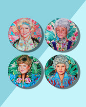 Load image into Gallery viewer, Golden Gals Set of 4 Acrylic Coasters
