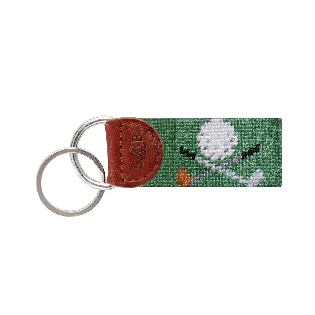 Golf Clubs Key FOB - sage green