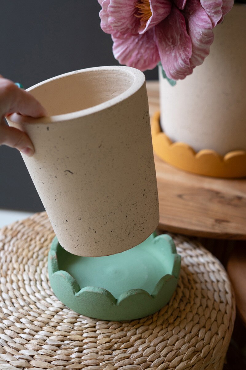 Scalloped Terracotta Planters